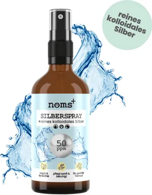 Produktbild von noms+ Silberspray 100ml mit 50ppm für Hunde und Katzen zur Wundpflege