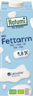 Zdjęcie produktu dla Napój Owsiano - Sojowy 1,8 % Bez Dodatku Cukrów1 L - Natumi