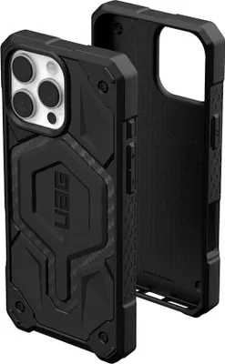 Produktbild von Urban Armor Gear Monarch Pro, Cover, Apple, iPhone 16 Pro, 16 cm (6.3"), Schwarz, Karbon