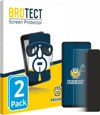 Produktbild von 2x BROTECT Sichtschutzfolie für TCL 50 Pro NXTPaper 5G Anti-Spy Privacy Sichtschutz Blickschutz Folie Blaulicht-Schutz