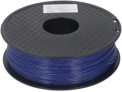 Immagine prodotto di Filamento per stampa 3D, colore blu - PLA/Seta - 1,75 mm - Flessibile - Resistente
