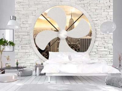 Produktbild von Vlies Fototapete 350x256 cm Tapeten Wandtapete XXL Stadt City New York Ventilator d-A-0041-a-c