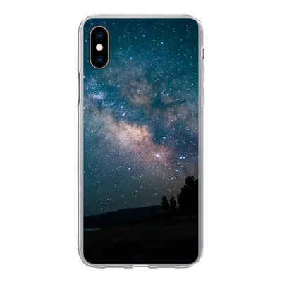 Produktbild von MuchoWow® Handyhülle Schutzhülle Hülle für iPhone Xs Sterne - Planeten - Galaxie - Jungen - Mädchen - Kinder Silikon Softcase Handy Hülle - Handytasche