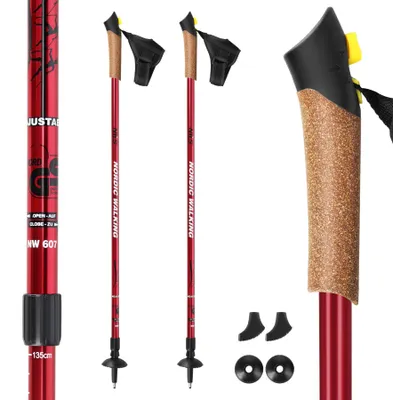 Zdjęcie produktu dla Nw607 Red Kije Nordic Walking Nils