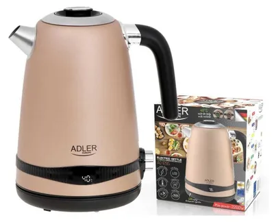 Produktbild von AD 1295 Gold 1,7L Metallwasserkocher mit LCD & Temperaturregelung