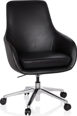 Produktbild von hjh OFFICE Profi Chefsessel BARENO Ergonomischer Bürostuhl mit Armlehnen Leder Drehstuhl für Büro, Zuhause