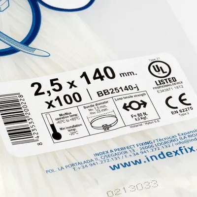 Produktbild von Nylon Kabelbinder-Set 48 x 180 cm weiß