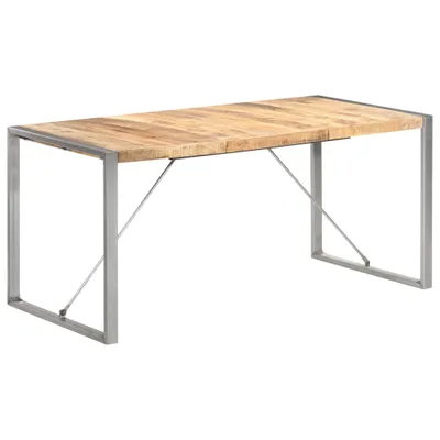Produktbild von Maison Exclusive - Esstisch 160x80x75 cm Raues Mango-Massivholz