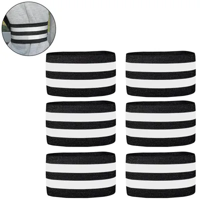 Produktbild von 6er-Pack Reflektierende Bänder für Outdoor-Aktivitäten wie Joggen, Wandern, Laufen, Sicherheitsreflektoren, reflektierendes Armband, 33 x 5 cm