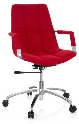 Obrázok produktu pre hjh OFFICE Home Office Kancelárska stolička SARANTO Kancelárska stolička s podrúčkami Látková otočná stolička