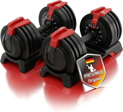 Imagen del producto de Conjunto de mancuernas ajustables para uso en gimnasios domésticos