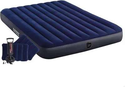 Obrázek produktu pro Famanu nafukovací matrace pro dvě osoby s polštáři – 203 x 152 x 25 cm