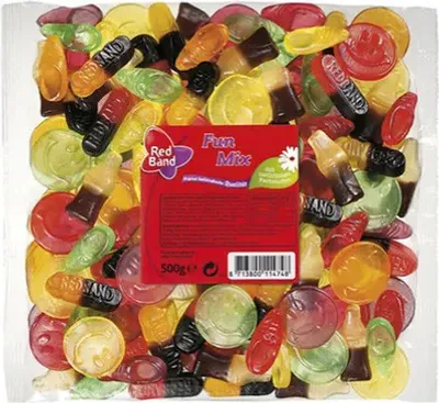 Produktbild von Red Band Fun Mix Fruchtgummi-Lakritz 500g Beutel 12 Stk