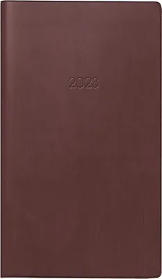 Produktbild von BRUNNEN Wochenkalender Modell 758 2023 Blattgröße 8,7 x 15,3 cm bordeaux