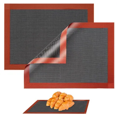 Silikon-Backmatte 40x30 cm, 2er-Set, antihaftbeschichtet