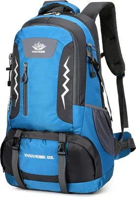 Obrázek produktu pro Turistický batoh, 60 l, voděodolný kempingový batoh pro muže a ženy, outdoorové sporty, cestování, horolezectví