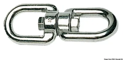 Produktbild von Wirbel mit Doppelauge AISI 316 13 mm Osculati 01.018.13