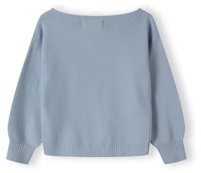 Minoti Pullover Hellblau für Mädchen, Rückansicht