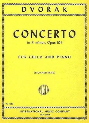 Produktbild von Concerto in b Minor op.104for violoncello and piano