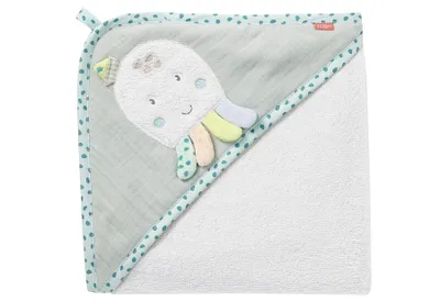 Produktbild von Kapuzenbadetuch Oktopus – Bade-Poncho aus Frottee mit niedlichem Oktopus