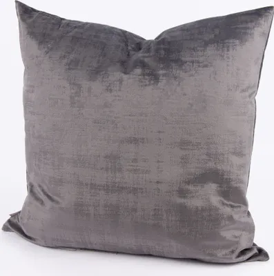 Produktbild von Kissen Vintageoptik Velours grau 50x50cm