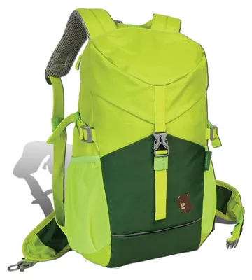 Image de Fabrizio Go Green sac à dos enfant ourson vert recyclé 28x37 D2ORI222L