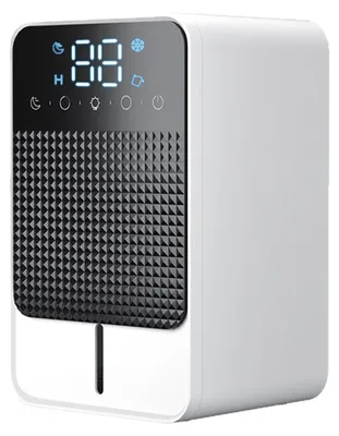 Produktbild von Elektrischer Luftentfeuchter, 2 Stufen, Nachtmodus, automatische Abschaltung, für Räume und Badezimmer von 10 bis 15 m², Anti-Feuchtigkeits-Schränke