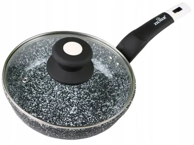 Zdjęcie produktu dla PATELNIA GRANITOWA z pokrywką 20 cm INDUKCJA 7121