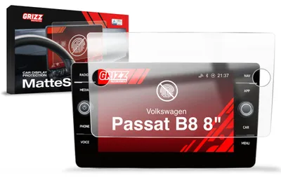 Produktbild von Matte Autodisplayfolie für Volkswagen Passat B8 Discover Media (2017-2023), Grizz Protector