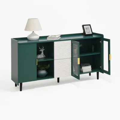 Produktbild von Kaffeewagen – Küchenwagen – Aufbewahrungsschrank – Kaffeemöbel – Möbel für eine Kaffeebar – Mobil mit Rollen – Holz-Metall