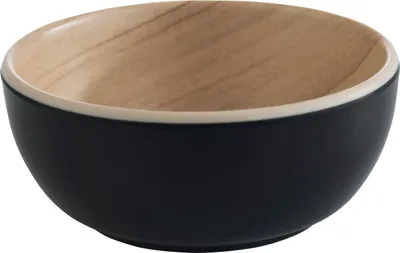 Image de APS Frida Schale Holzoptik/schwarz, Inhalt: 0,10 Liter, Höhe: 35 mm, ø: 85 mm
