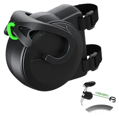Image de Câble de remorque pour enfant, vélo, 2,6 mètres, rétractable, élastique, capacité de traction de 200 kg, système de remorquage vélo pour parents et enfants