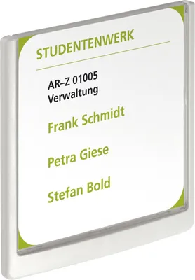 Image de Durable 4862 02 Plaque de porte CLICK SIGN, cadre blanc, 149 x 148,5 mm, transparent
