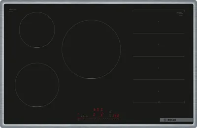 Immagine prodotto di Bosch Serie 6 PXV845HC1E Piano cottura a induzione, 80 cm, nero, con cornice superiore