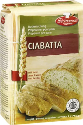 Produktbild von Küchenmeister Backmischung Ciabatta 10 x 1 kg