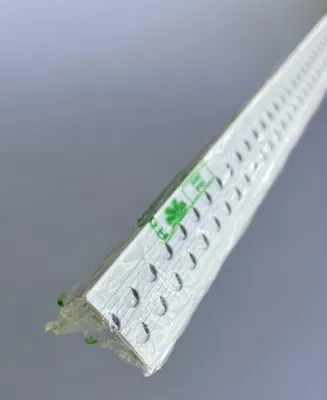 Produktbild von Baukom Spachtelprofil Kantenprofil 24 x 24 mm PVC 4 Stück