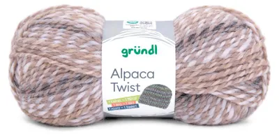 Produktbild von Gründl Wolle Alpaca Twist 100 g walnuss-weiß-schwarz
