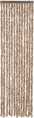 Produktbild von vidaXL Fliegenvorhang Beige und Dunkelbraun 56x185 cm Chenille