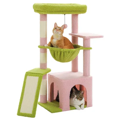 Produktbild von PAWZ Road Kleiner Katzenbaum für Indoor-Katzen, 90 cm, Rosa