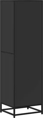 Zdjęcie produktu dla VidaXL 849124, Czarny, Metal, Drewno, 400 mm, 350 mm, 1390 mm