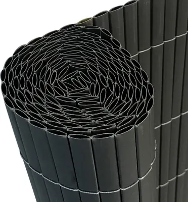 Produktbild von LARS360 160x500cm PVC Sichtschutzmatte Sichtschutzzaun Bambus - Zaun Sichtschutz Windschutz Blickdicht fur Garten, Balkon und Terrasse,  Anthrazit