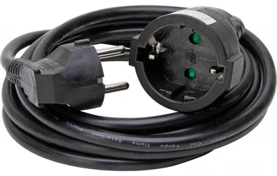 Produktbild von Kopp 143205043, 3 m, Netzstecker Typ F, Netzstecker Typ F, 230 V, 16 A