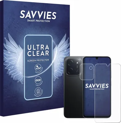 Produktbild von 18x Für Xiaomi Poco C85 (Display+Kamera) Schutzfolie Savvies Displayschutz Display Schutz Folie Klar Transparent