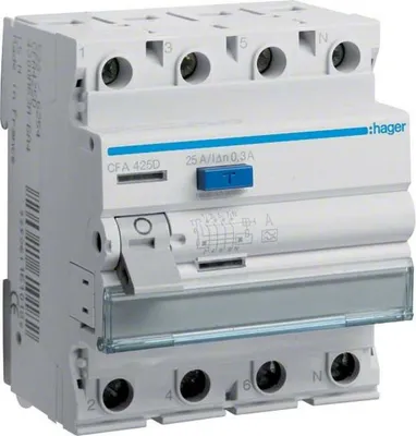 Produktbild von Hager CFA425D - Fehlerstromschutzschalter