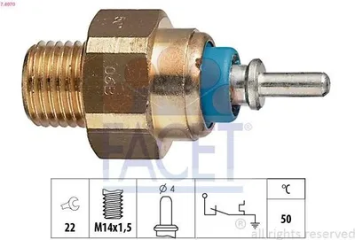 Produktbild von FACET Temperaturschalter Kühlmittelwarnlampe 7.4070 passend für MERCEDES-BENZ 190 (W201)