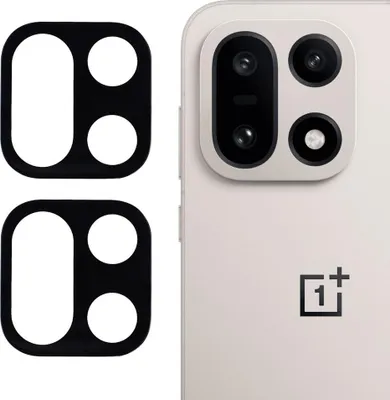Produktbild von OnePlus 15 Kamera Objektivschutz - Coverup 9H Panzerglas Doppelpack - Schwarz