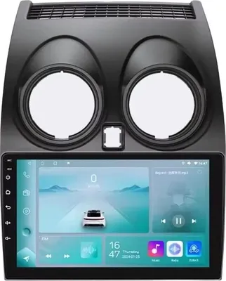 Immagine prodotto di Autoradio con Bluetooth e CarPlay per Nissan Qashqai J10 (2006-2013) - Compatibile con Apple e Android - Impianto stereo - Sistema di navigazione - 1 GB di RAM, 32 GB di memoria interna