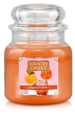 Immagine prodotto di Candela profumata Country Candle, linea "Sunday Funday", dimensioni medie, con due stoppini (453 g)