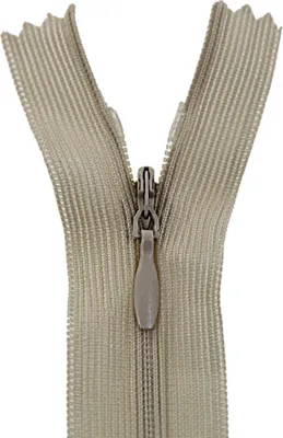 Produktbild von 1 Reißverschluss spiral verdeckt, 18cm, unteilbar, unsichtbar, Farbe frei wählbar,307 natural beige