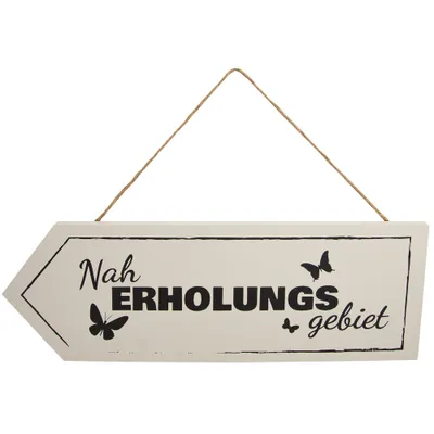 Produktbild von Riffelmacher Holz Dekoschild "Naherholungsgebiet" 08527 | Gartendekoration